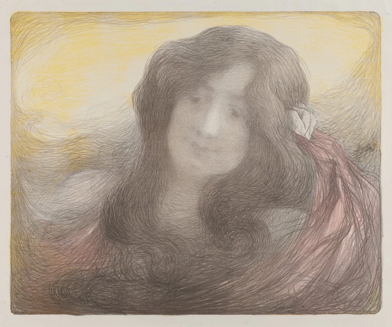 Ragazza con i capelli lunghi, c. 1898